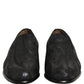 Dolce & Gabbana Black Brocade Men Slip On Dress Loafers Shoes