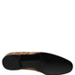 Dolce & Gabbana Gold Brocade Baroque Men Loafers Shoes