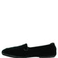 Dolce & Gabbana Green Velvet Slip On Men Flats Loafers Shoes