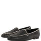 Dolce & Gabbana Black Crystal Embellished Men Loafers Shoes