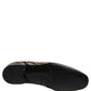 Dolce & Gabbana Gold Striped Sequin Embellished Loafer Shoes