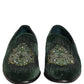 Dolce & Gabbana Green Velvet Embellished Dress Loafers Shoes