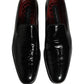 Dolce & Gabbana Black Patent Leather Men Dress Loafers Shoes