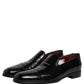 Dolce & Gabbana Black Patent Leather Men Dress Loafers Shoes