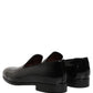 Dolce & Gabbana Black Patent Leather Men Dress Loafers Shoes