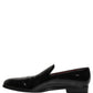 Dolce & Gabbana Black Patent Leather Men Dress Loafers Shoes