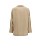 Lardini Beige Wool Oves Aries Full-Length Jacket