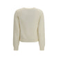 Maison Kitsuné Beige Wool Oves Aries Sweatshirt