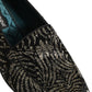 Dolce & Gabbana Black Silver Embellished Dress Loafers Shoes