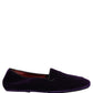 Dolce & Gabbana Violet Velvet Slip On Men Flats Loafers Shoes