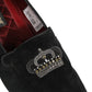 Dolce & Gabbana Black Crown Embellished Dress Loafers Shoes