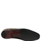 Dolce & Gabbana Black Velvet Floral Embroidery Loafers Shoes