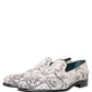 Dolce & Gabbana White Sequined Formal Slip On Loafers Shoes