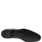 Dolce & Gabbana White Sequined Formal Slip On Loafers Shoes