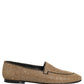 Dolce & Gabbana Gold Crystal Embellished Men Loafers Shoes