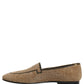 Dolce & Gabbana Gold Crystal Embellished Men Loafers Shoes