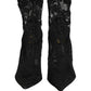 Dolce & Gabbana Black Socks Taormina Lace Pumps Boots Shoes