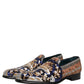 Dolce & Gabbana Multicolor Embroidered Sequin Loafers Shoes