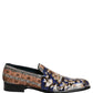 Dolce & Gabbana Multicolor Embroidered Sequin Loafers Shoes