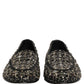 Dolce & Gabbana Black Crystal Embellished Dress Loafers Shoes