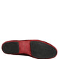 Dolce & Gabbana Maroon Velvet Slip On Men Flats Loafers Shoes