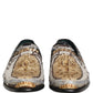 Dolce & Gabbana Multicolor Embroidered Sequin Loafers Shoes