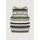 Street One Green Marabou Tank Tops