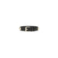 Valentino Garavani Black Calf Leather Bos Taurus Bracelet