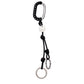 Jil Sander Gray Metal Keychain