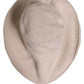 Dolce & Gabbana Women Beige Wool Knit Wide Brim Bucket Capello Hat