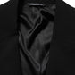 Dolce & Gabbana Black Wool Single Breasted Men Blazer Jacket