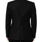Dolce & Gabbana Black Wool Single Breasted Men Blazer Jacket