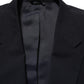 Dolce & Gabbana Black Wool Single Breasted Men Blazer Jacket