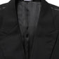 Dolce & Gabbana Black Wool Single Breasted Blazer Jacket