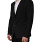 Dolce & Gabbana Black Wool Single Breasted Blazer Jacket