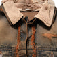 Dolce & Gabbana Multicolor Raw Cut Panelled Denim Men Jacket