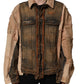 Dolce & Gabbana Multicolor Raw Cut Panelled Denim Men Jacket