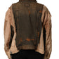 Dolce & Gabbana Multicolor Raw Cut Panelled Denim Men Jacket