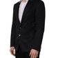 Dolce & Gabbana Black Cashmere Single Breasted Blazer Jacket