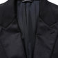 Dolce & Gabbana Black Cashmere Single Breasted Blazer Jacket