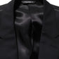 Dolce & Gabbana Black Wool Single Breasted Blazer Jacket