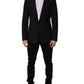 Dolce & Gabbana Black Wool Single Breasted Blazer Jacket