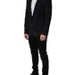 Dolce & Gabbana Black Wool Single Breasted Blazer Jacket
