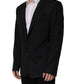 Dolce & Gabbana Black Wool Single Breasted Blazer Jacket