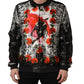 Dolce & Gabbana Multicolor Majolica Bull Print Bomber Jacket