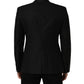 Dolce & Gabbana Black Wool Single Breasted Blazer Jacket