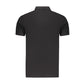 Marina Militare Black Cotton Mens Polo