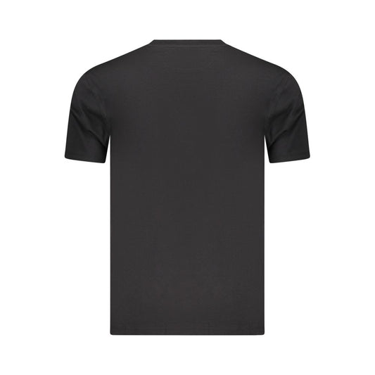 Marina Militare Black Cotton Men's T-Shirt