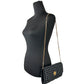 Versace Wallet On A Chain Fabric Black Crossbody Bag