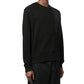 Herno Black Cotton Sweatshirt